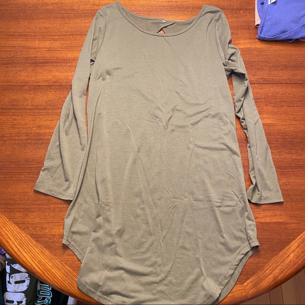 Long tunic maternity top
